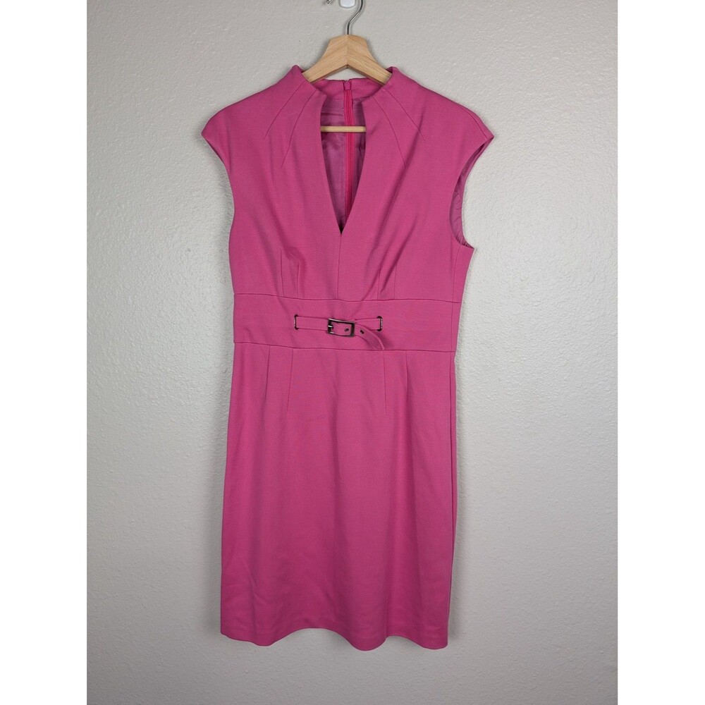 Trina Turk Pink‎ Sleeveless Sheath Dress Medium